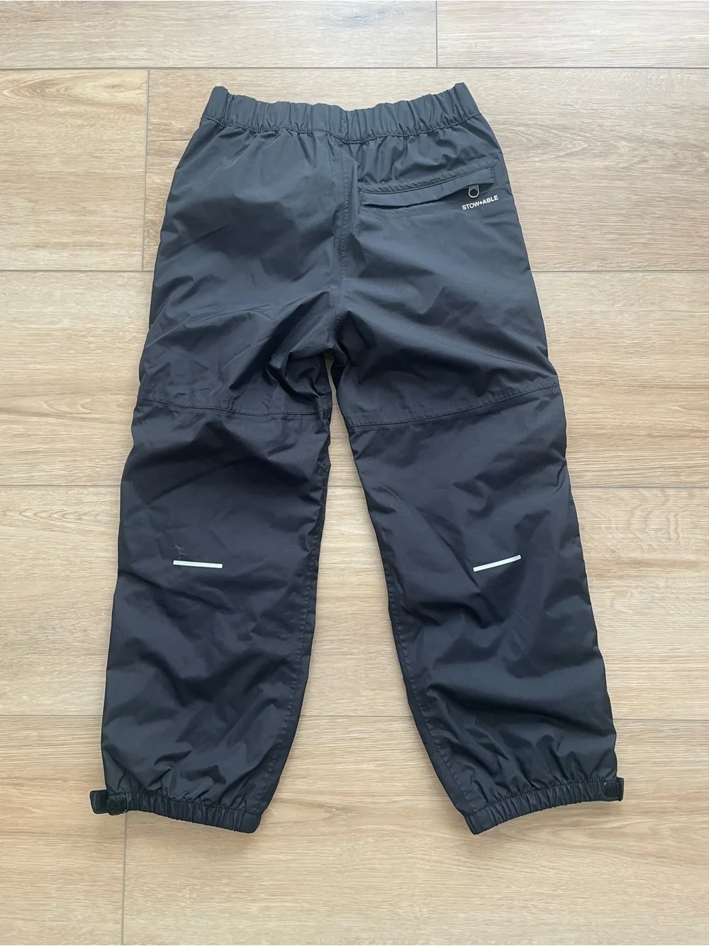 The North Face Kids Black Packable Rain, Snow Pants, Boys Girls 7/8